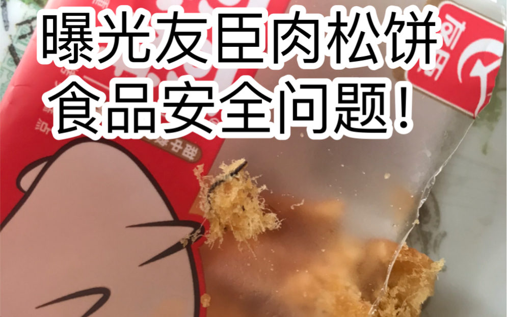 曝光友臣肉松饼食品安全问题!哔哩哔哩bilibili