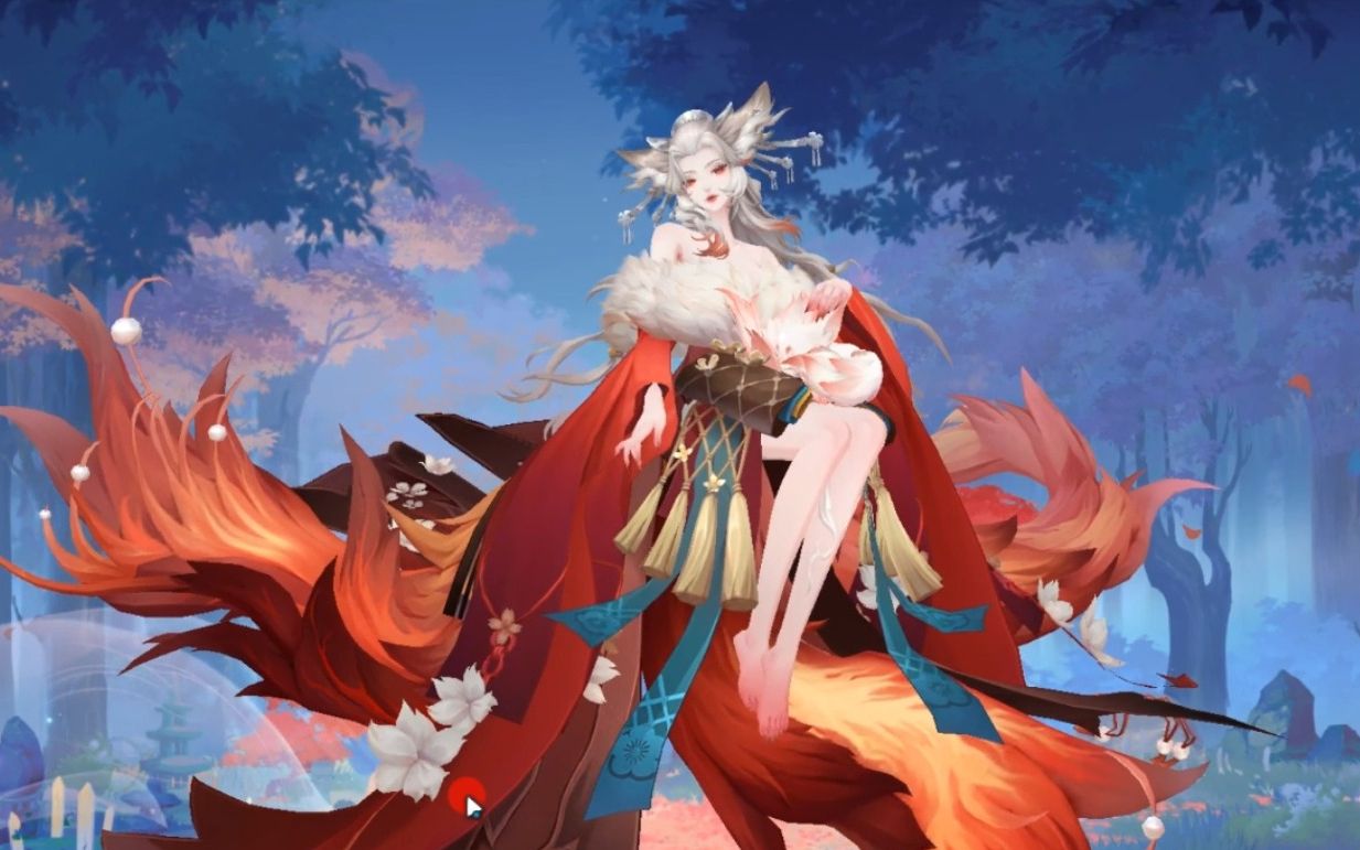 阴阳师:sp本真三尾狐来啦,一起看看技能和建模吧,挺好看的