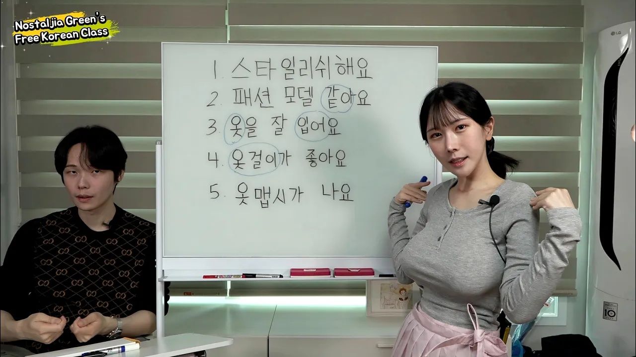 Free Korean Class Intermediate Low 005 - 옷걸이가 좋아요(You are a good cloth hanger)?