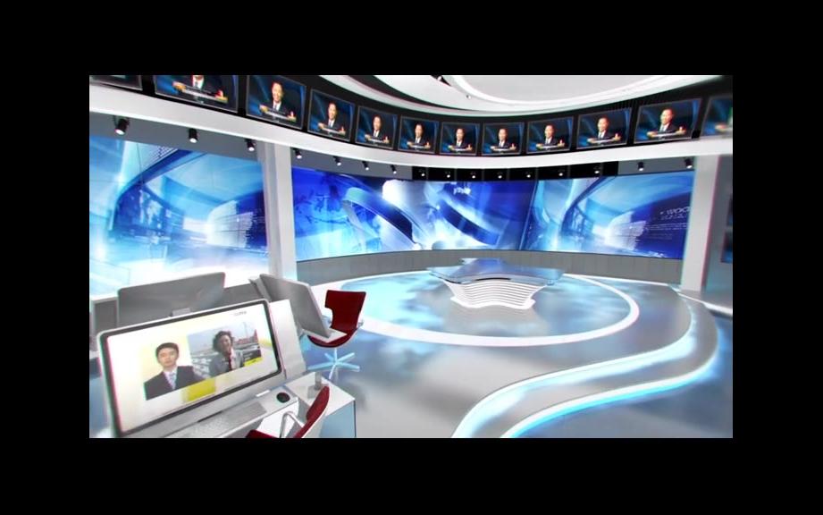 深圳光息谷香港卫视互动演播厅设计动画天脉聚源tvm