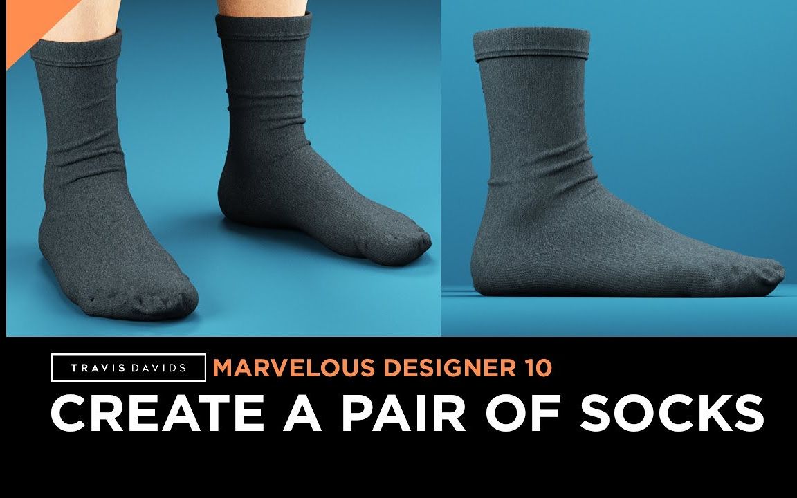 【野生字幕】Marvelous Designer 10 SocksMD制作袜子教程哔哩哔哩bilibili