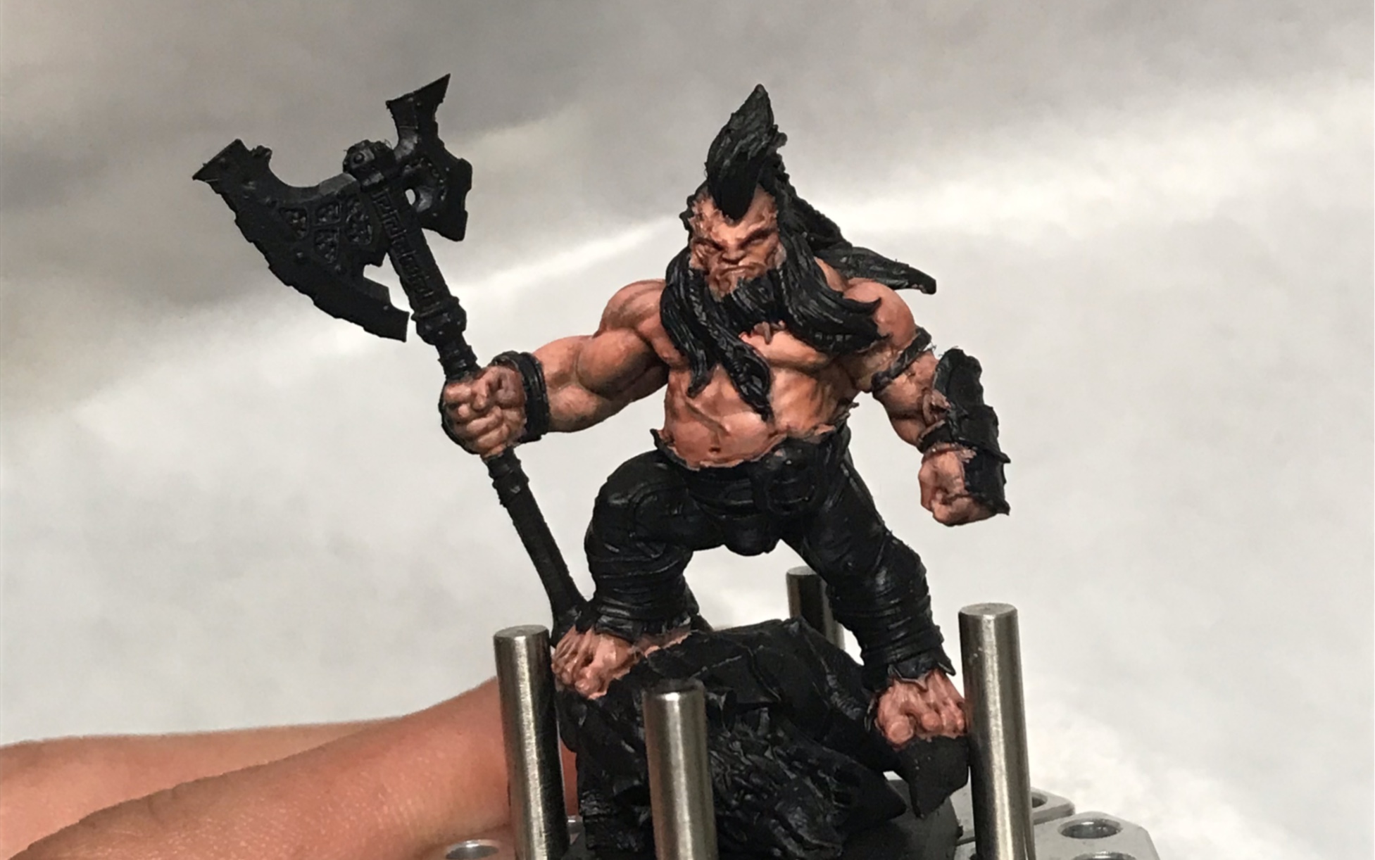 战锤40kaos矮人简单的皮肤涂装分享