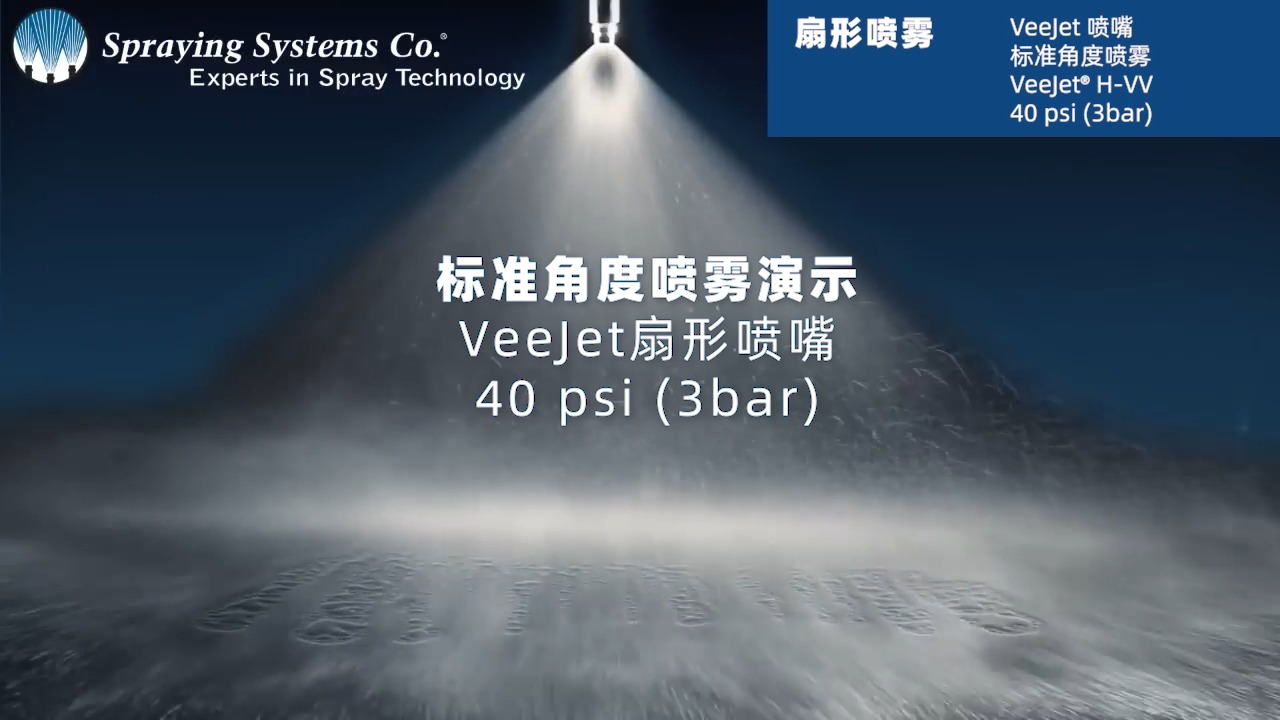 VeeJet扇形喷嘴标准角度喷雾演示哔哩哔哩bilibili