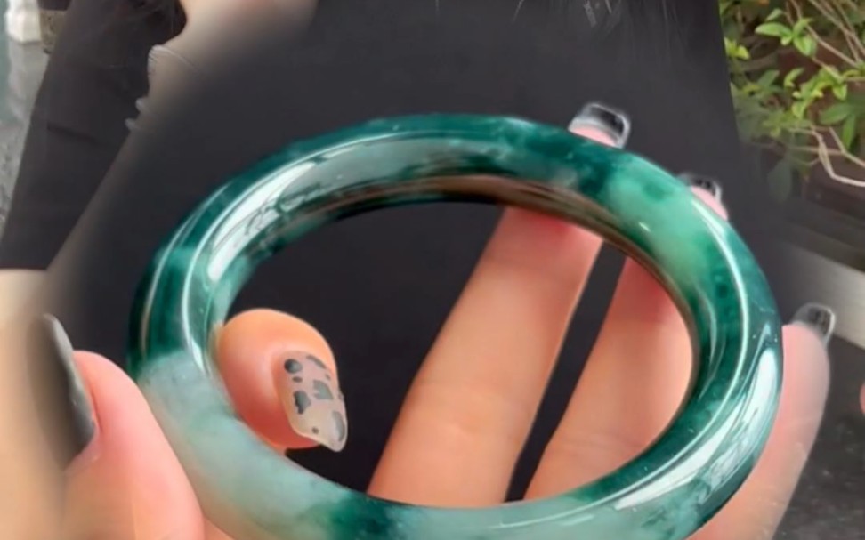 挑战帮粉丝找货,老蓝水飘花镯,端庄大气上档次