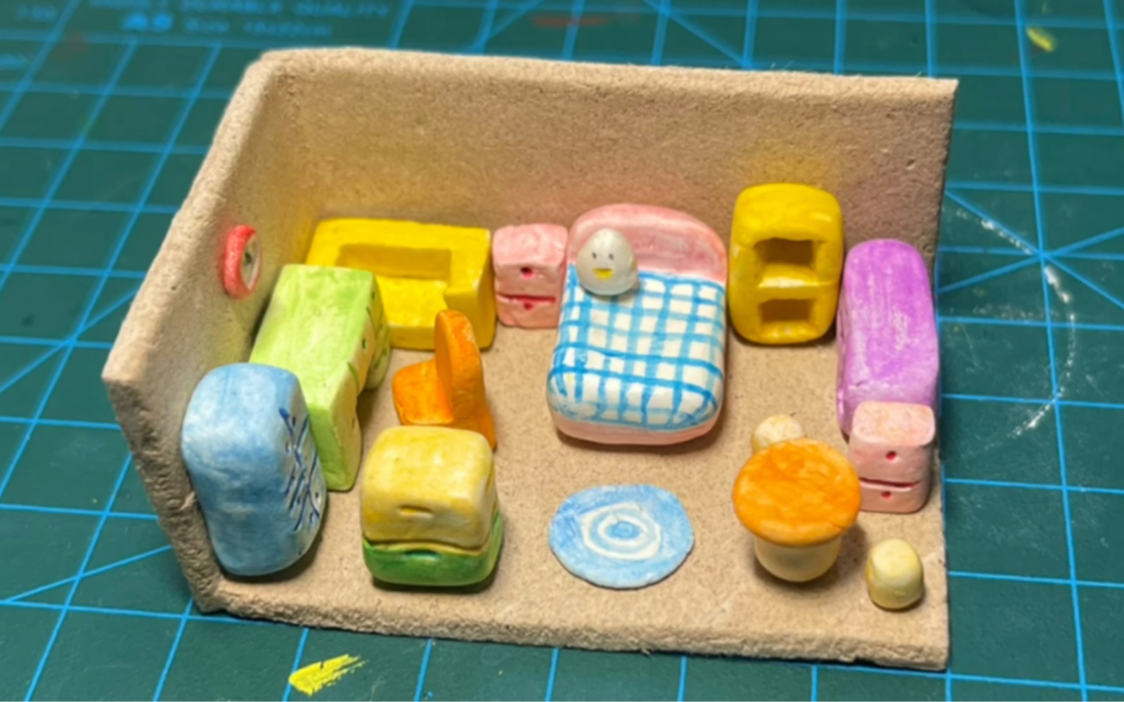 石塑粘土迷你小房间