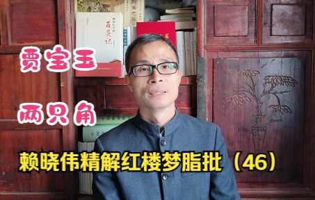 [图]赖晓伟精解脂批46：贾宝玉有两只角，红学家竟连灯谜也不会！