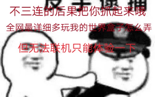 【必看】教你怎么玩多玩我的世界盒子,全网最细教程,但是不支持网易版,因此无法机哔哩哔哩bilibili