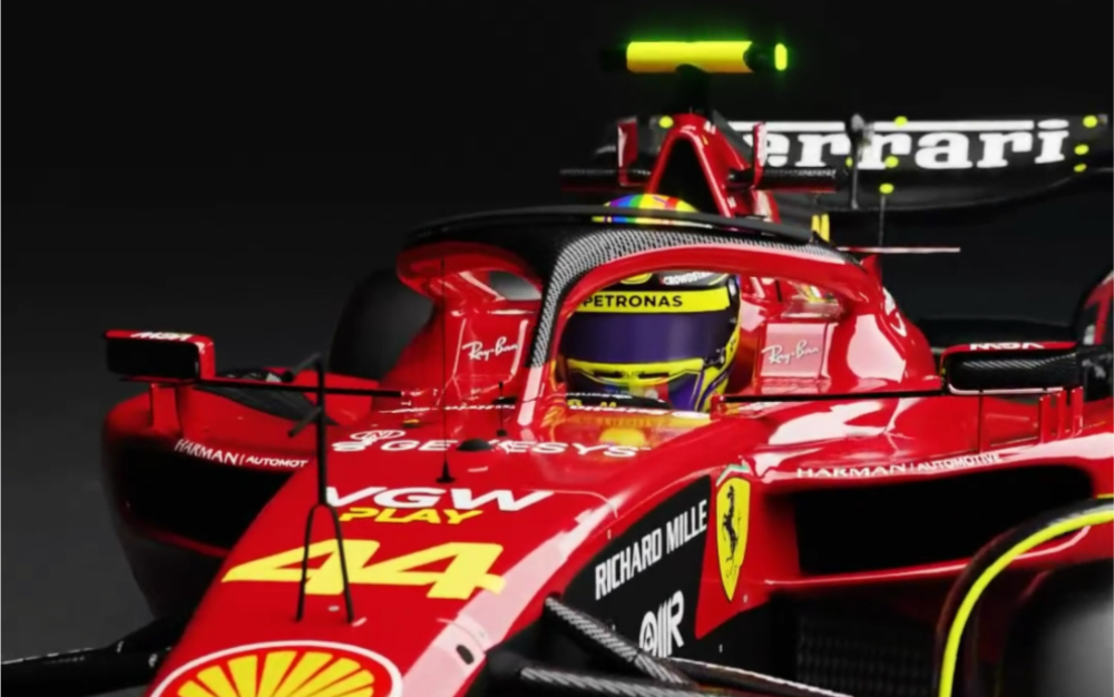 汉密尔顿的2025法拉利赛车