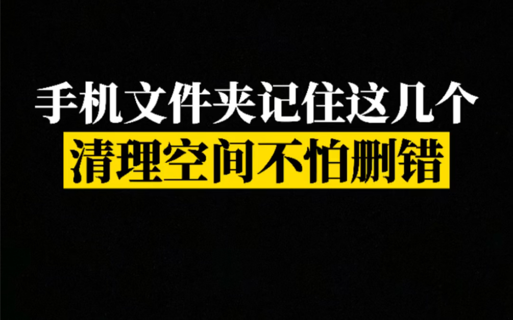 手机文件夹都是英文,想清理空间却看不懂怎么办?哔哩哔哩bilibili