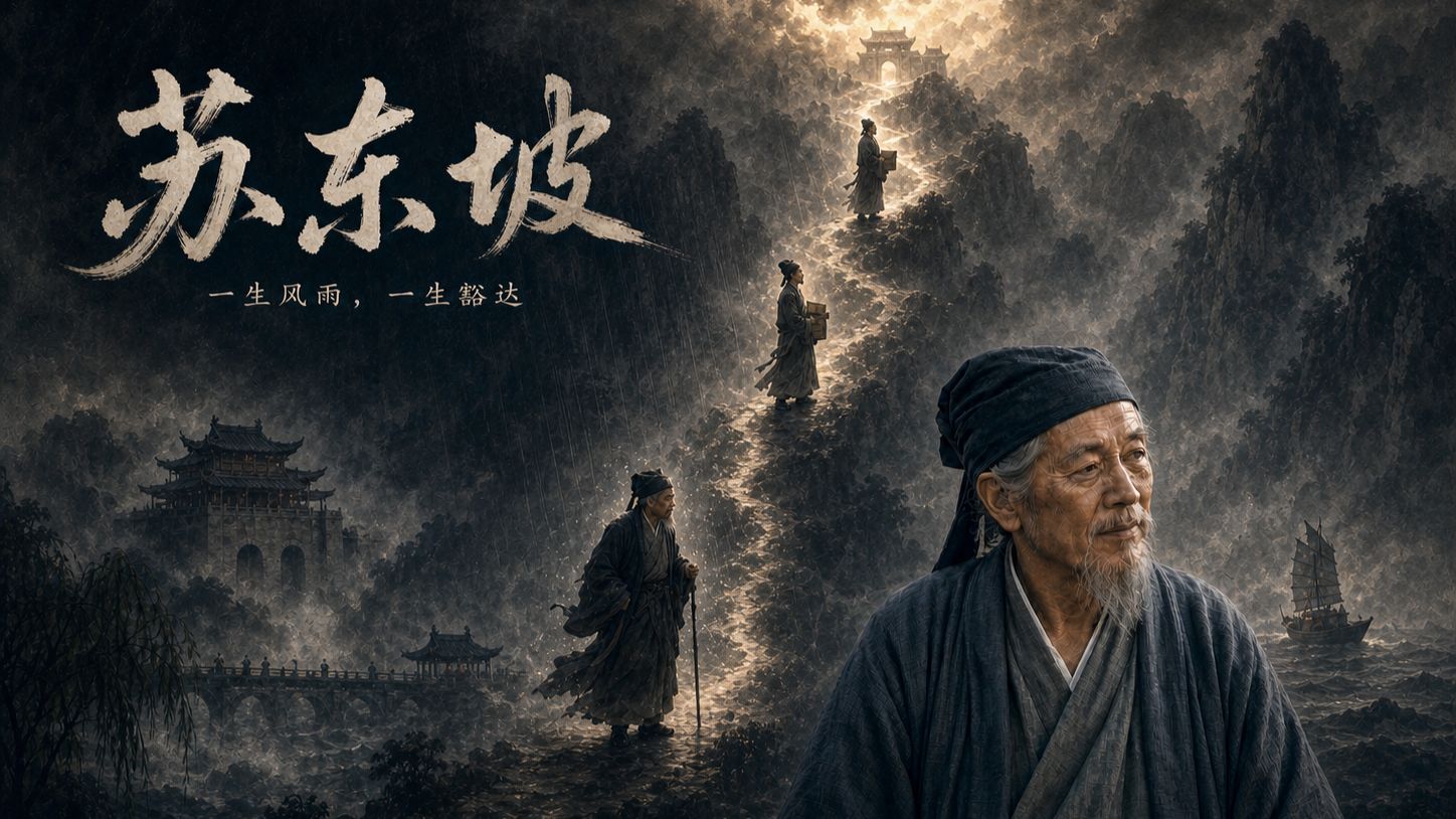 AI短片｜苏轼跌宕的一生