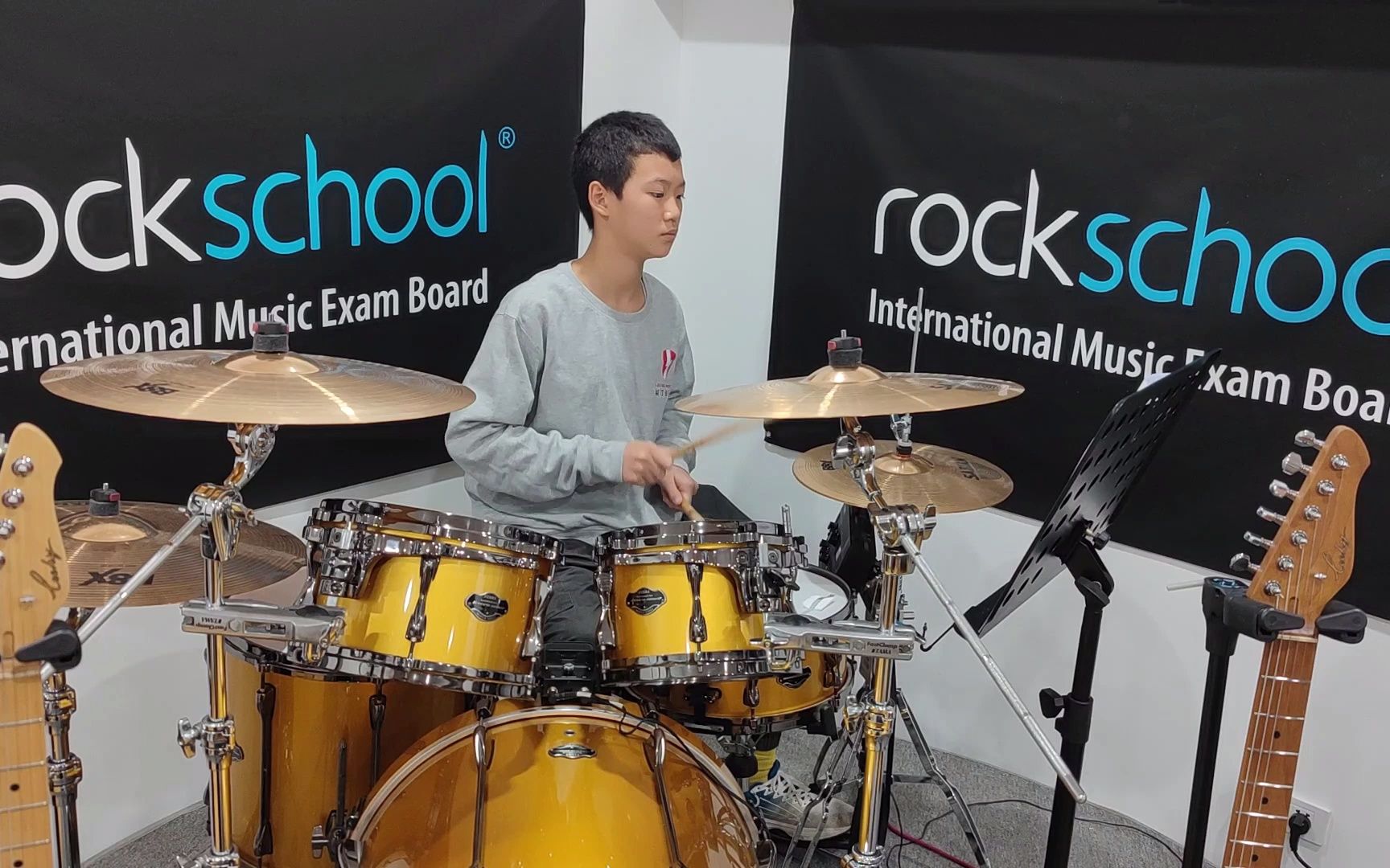 [图]【莱汀音乐】席浩栋 | 英国Rockschool | 架子鼓第1级 | 7、Kaiser Roll