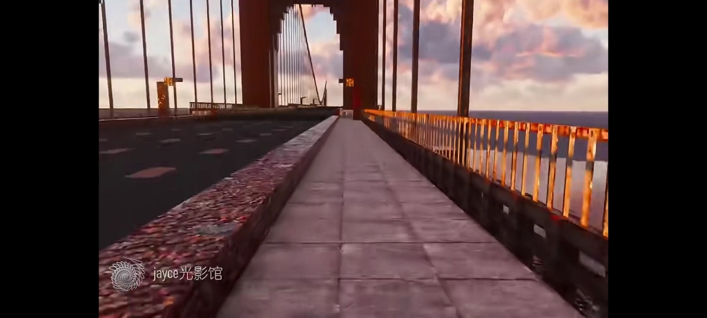 当continuum搭配金门大桥会发生什么 #我的世界光影 #风景 #我的世界
