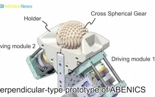 Download Video: 机器人球面齿轮三自由度关节机构