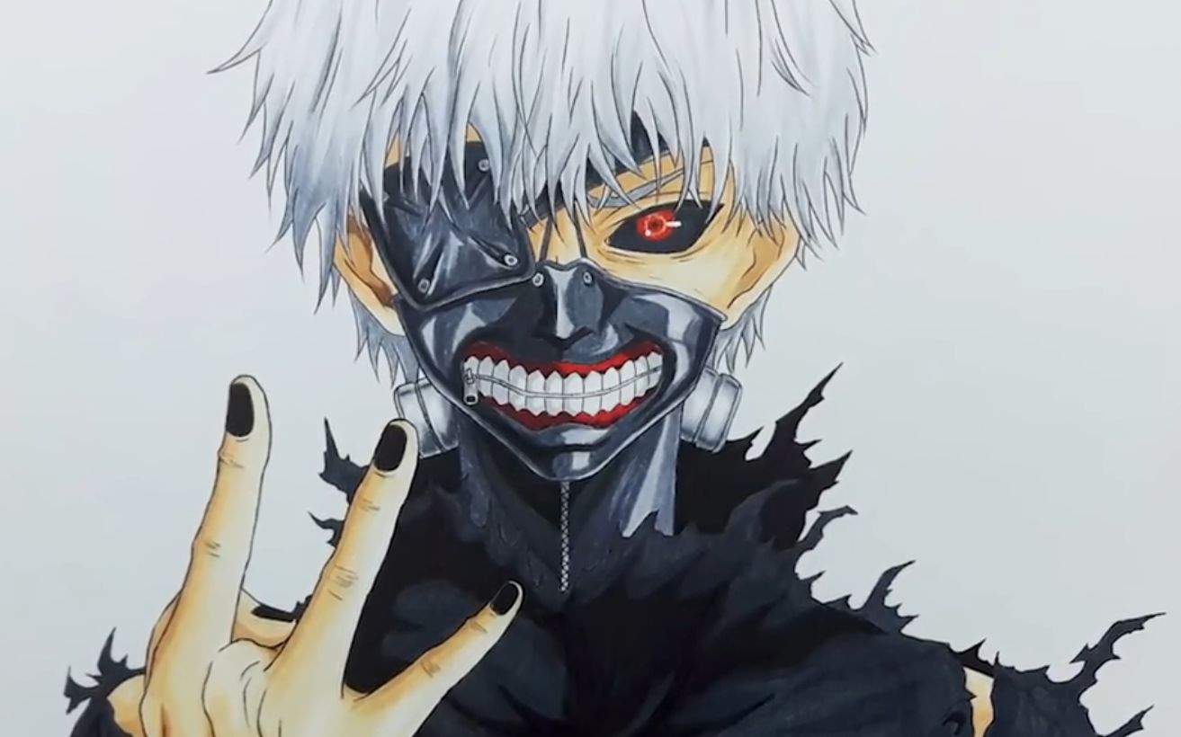 tokyo ghoul -東京食屍鬼-金木小天使-金木研手繪教程