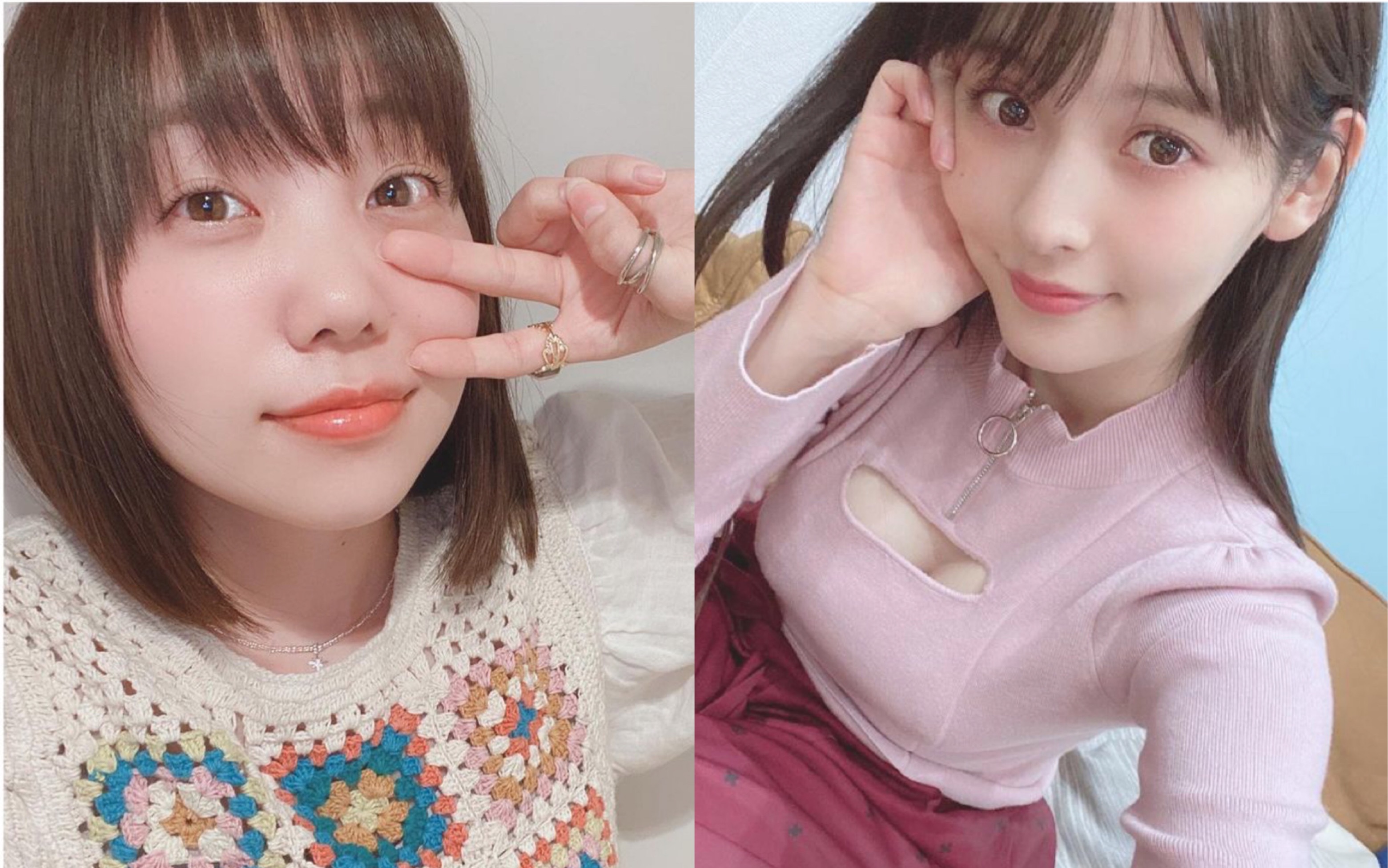 【中字】身穿小恶魔泳装怂恿小原穿上死库水的上坂堇