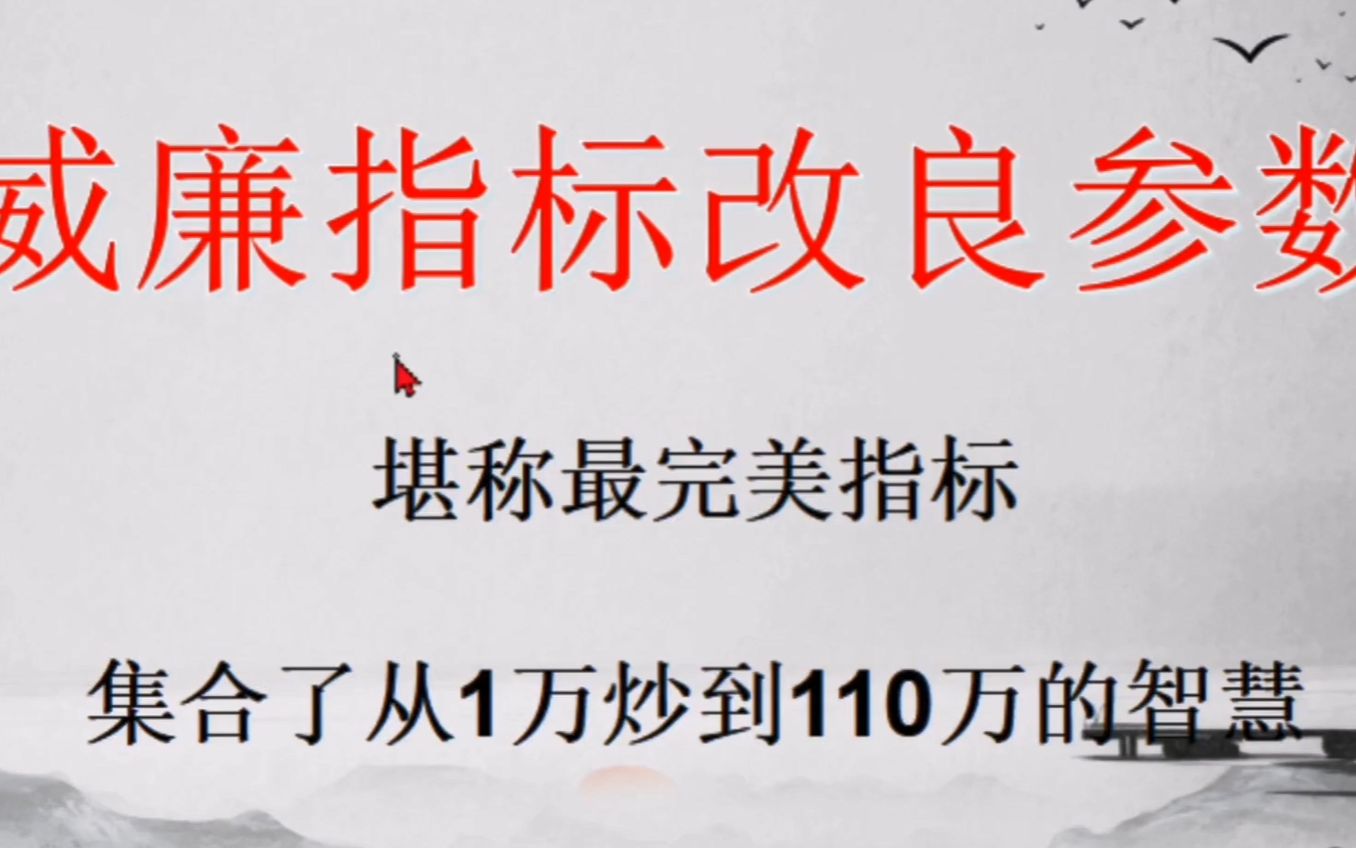 A股:威廉指标这样改参数,准确率达95%,建议收藏!哔哩哔哩bilibili