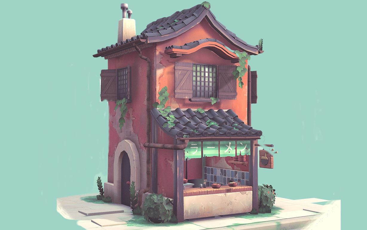 【maya场景建模】从拉box到完整场景模型制作,从零基础教你制作场景