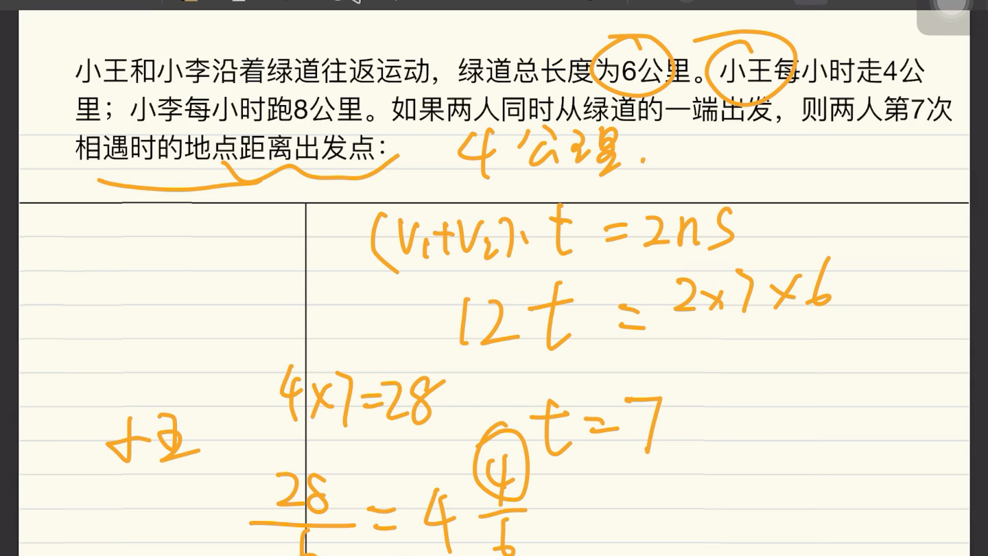 [图]【学会一道题，弄懂一类题】【行程问题之同端出发】直线相遇公式容易混淆怎么办