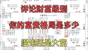 自测你的富贵格局，财富等级，准！