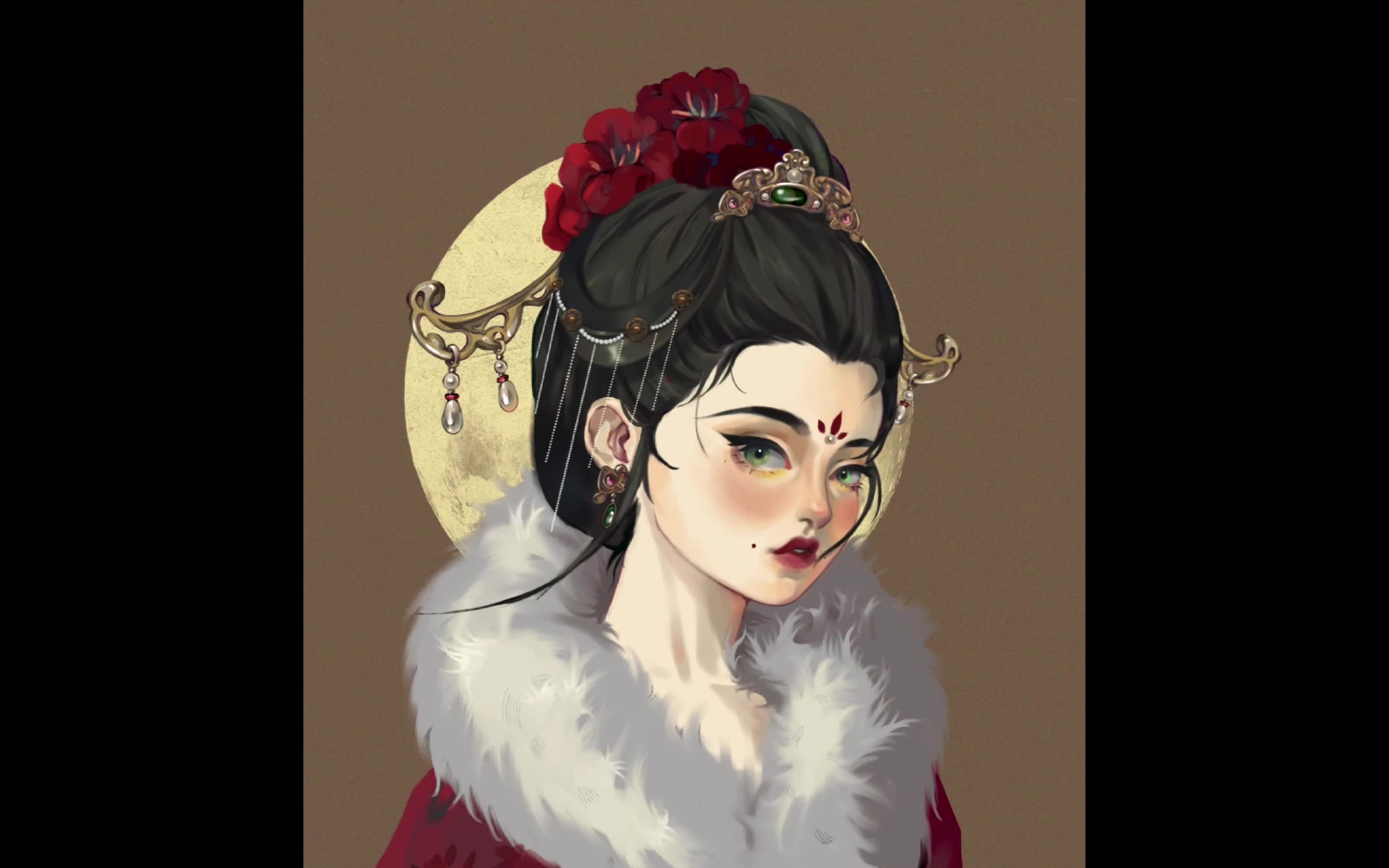 【procreate】古风小姐姐绘制过程