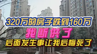 Download Video: 320万的房子跌到160万，我断供了，断供的后果这么大后悔死了