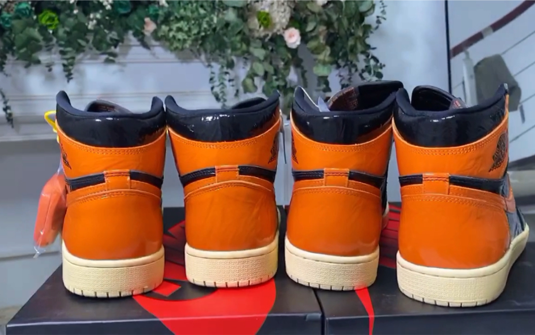 aj1猪油扣碎真假对比