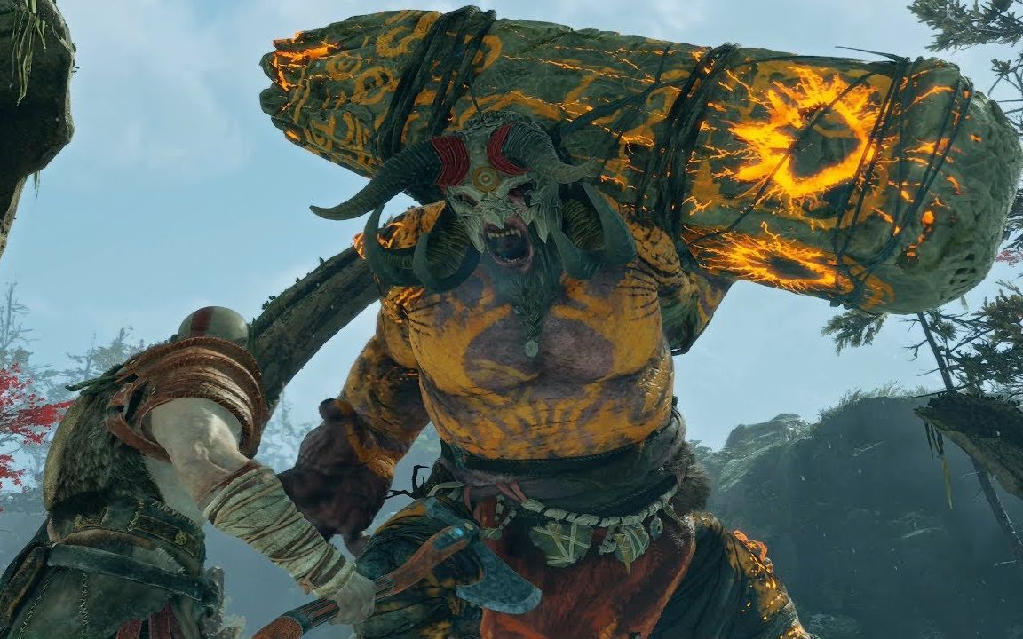 《战神4》全boss打法攻略视频合集 - #第一关 巨魔troll