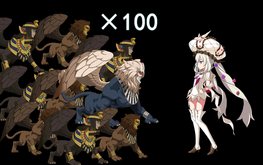 【fgo】玛丽·安托瓦内特单挑100斯芬克斯