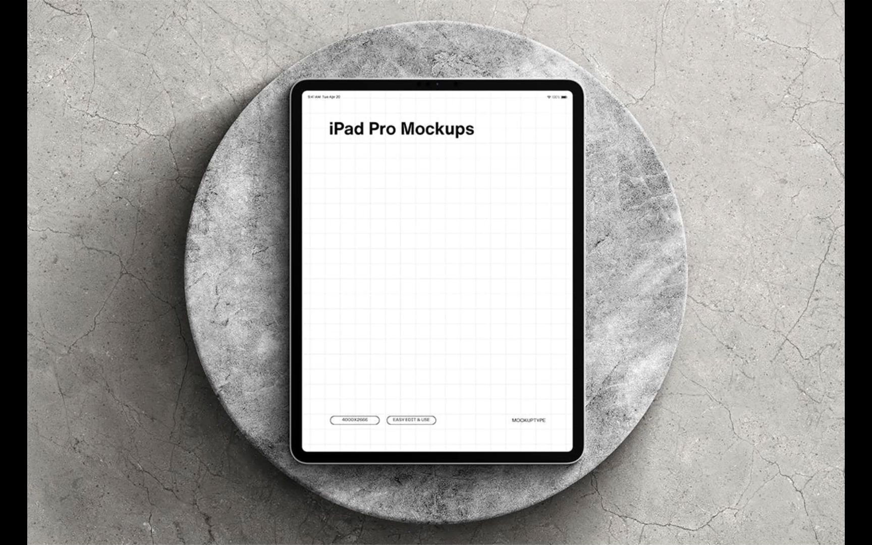 ipad pro平板电脑屏幕品牌ps样机模板下载【2298期】