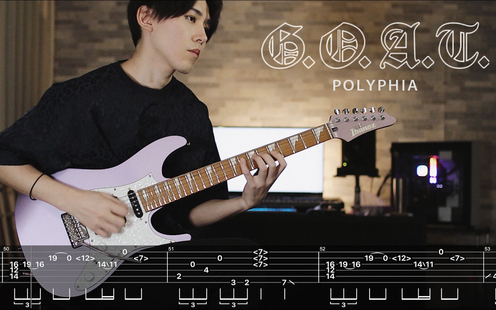 [图]Polyphia | G.O.A.T. Guitar Cover (Screen Tabs)