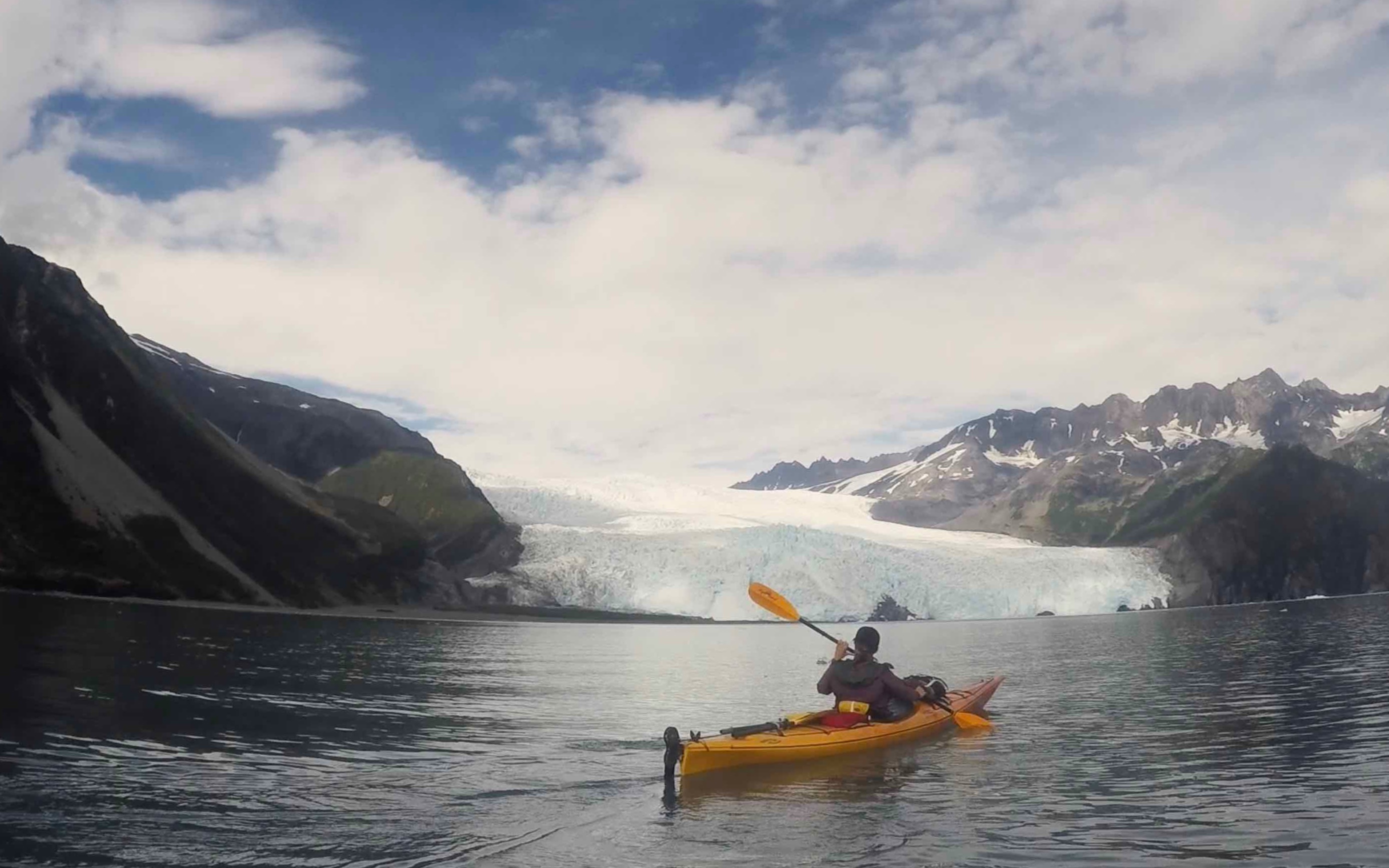 划向冰川,阿拉斯加冰川皮划艇!