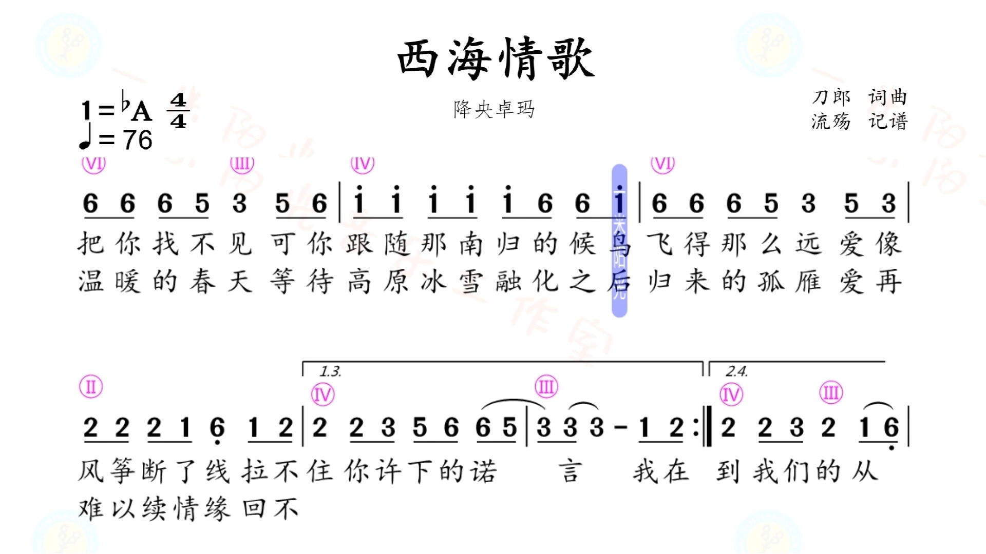 不痛简谱图片