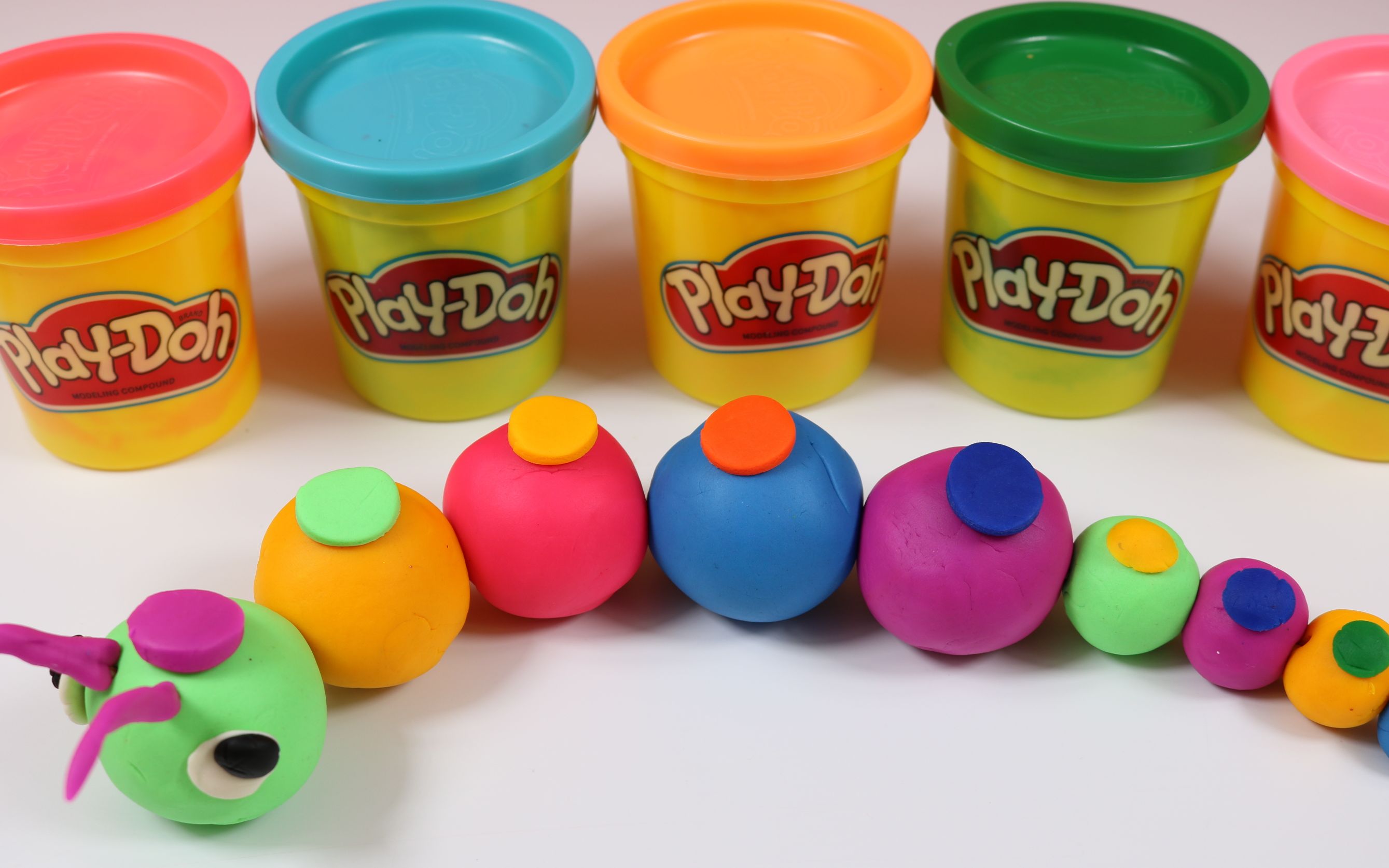 彩泥diy粘土毛毛虫手工玩具_哔哩哔哩_bilibili