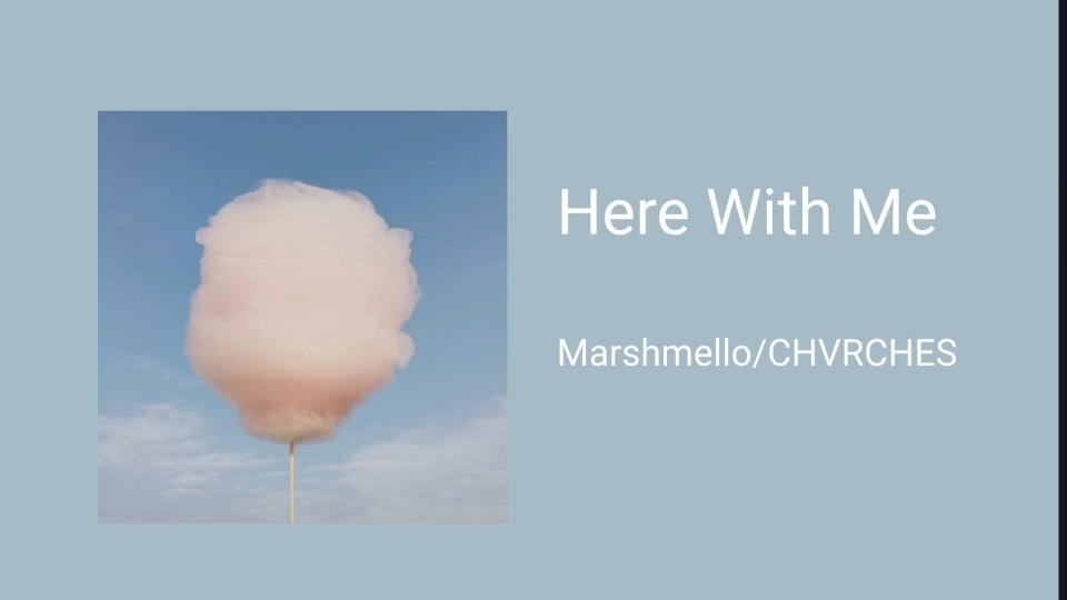 [图]推歌 | 棉花糖Marshmello携手苏格兰流行电子乐队CHVRCHES带来这首《Here With Me》