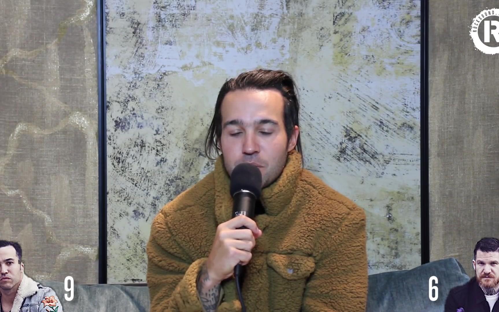 【fall out boy】rock sound采访 pete & andy歌名挑战_哔哩哔哩 (゜