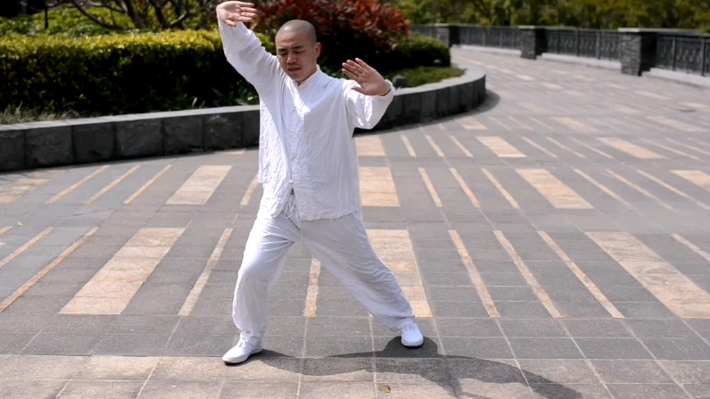 11-展翅蹬腿,震脚砸拳,搂手拱锤,马步撞