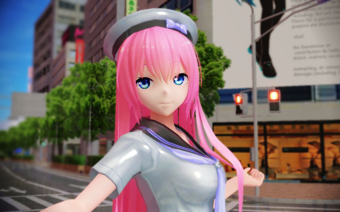 mmd极乐净土yyb式校服巡音蝴蝶步ik渲