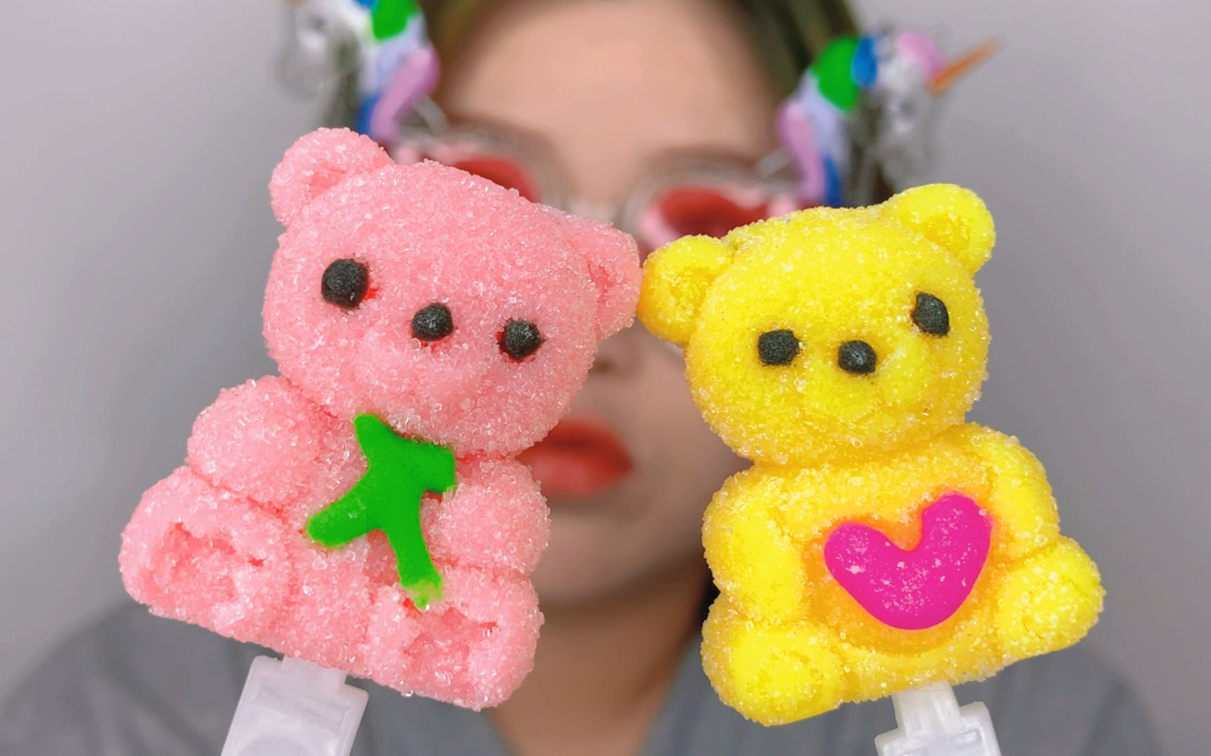 彩色小熊棒棒糖,软绵绵的,既可爱有好吃!