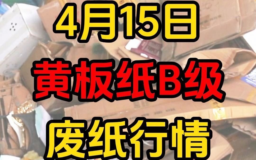 全国纸厂黄板纸B级行情今日最新采购报价哔哩哔哩bilibili