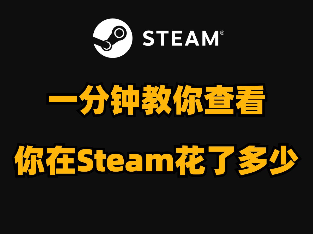 一分钟教你查看你在steam总共花了多少