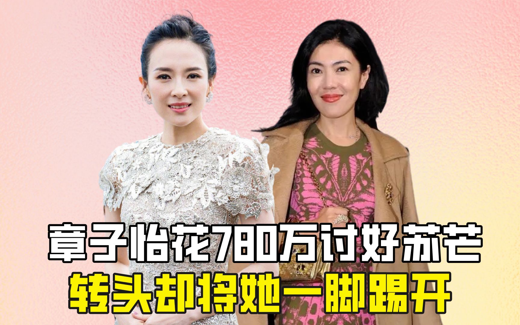 章子怡花780万讨好苏芒,转头却将她一脚踢开?