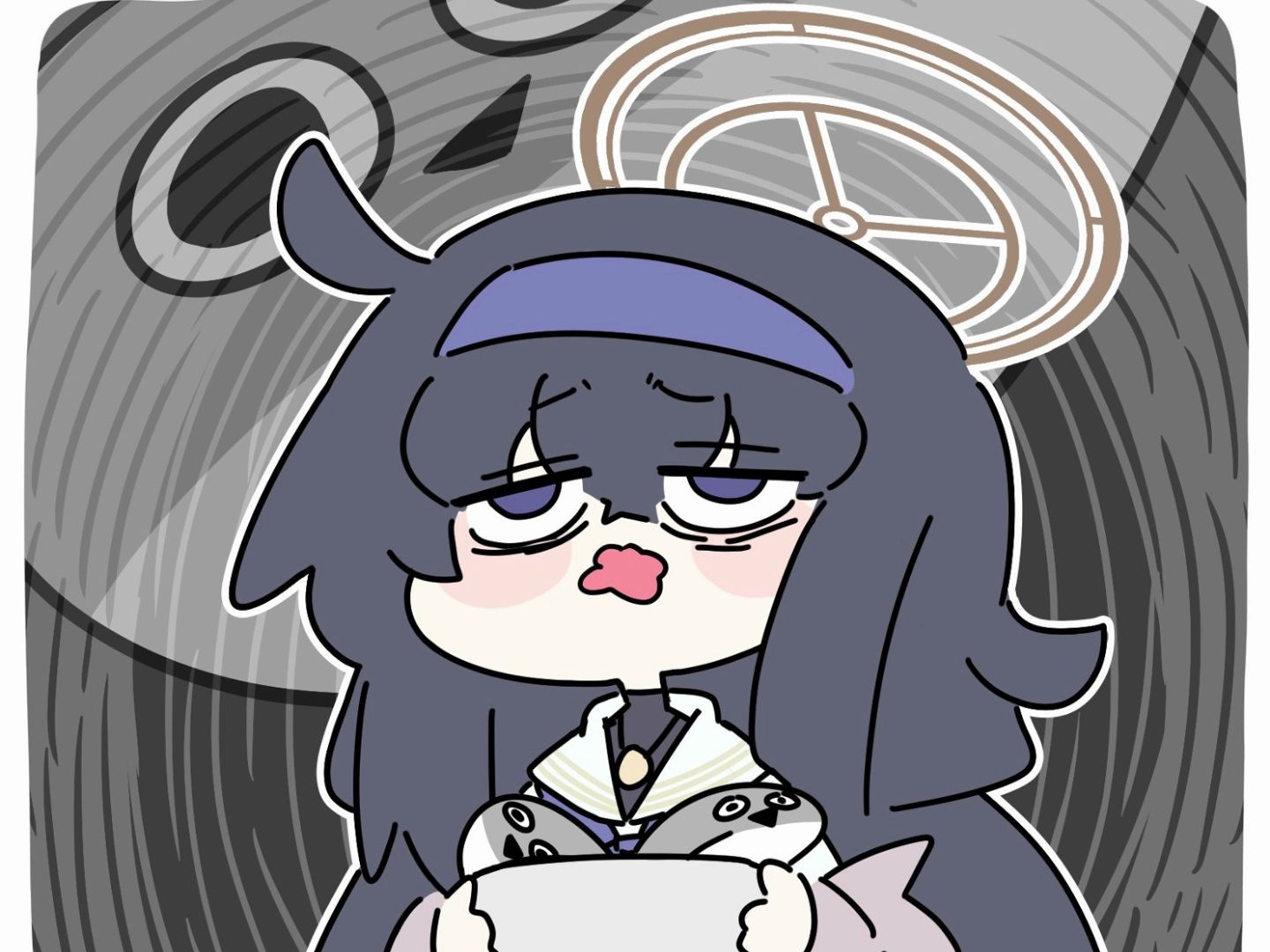 【碧蓝档案】古关忧表情包(作者:推@moragooyoo @abxyhrk)