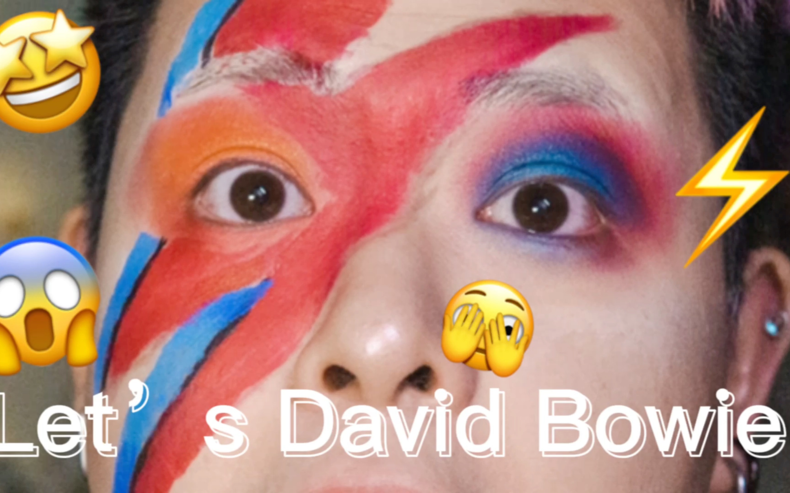 david bowie 閃電仿妝