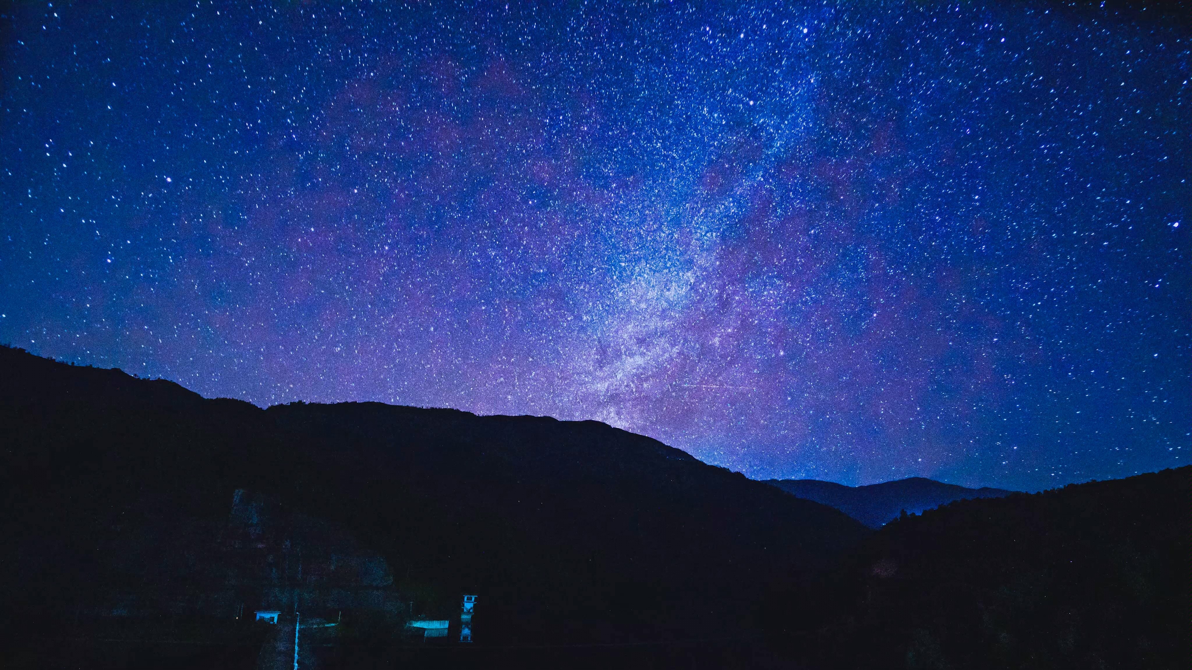 冬日里的星空延时摄影(云南冰岛)