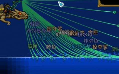 【泰拉瑞亚Terraria】你们肯定没见过这么牛逼的钓竿,一次抛二十多根线,一次钓了五六只猪鲨哔哩哔哩bilibili