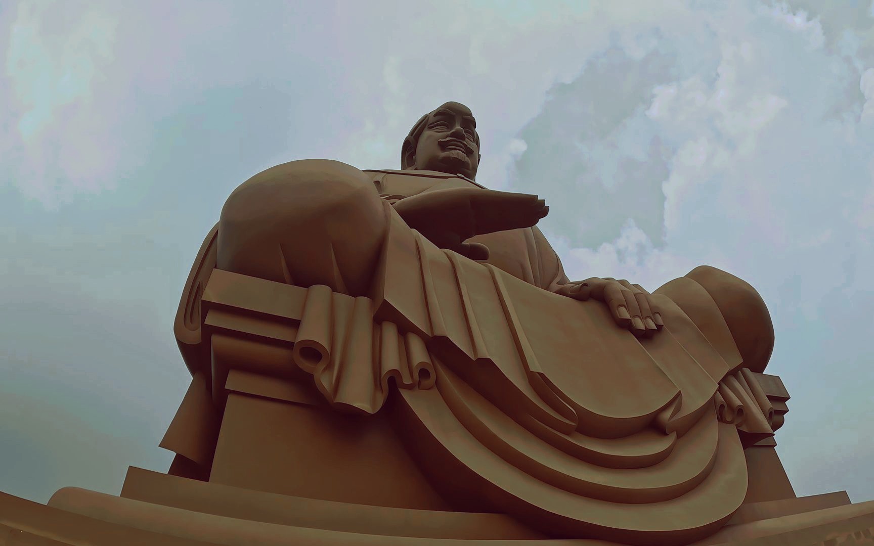 威海荣成 赤山明神"神明是否只顾及眼前的香火烟尘,而忽略背后的芸芸