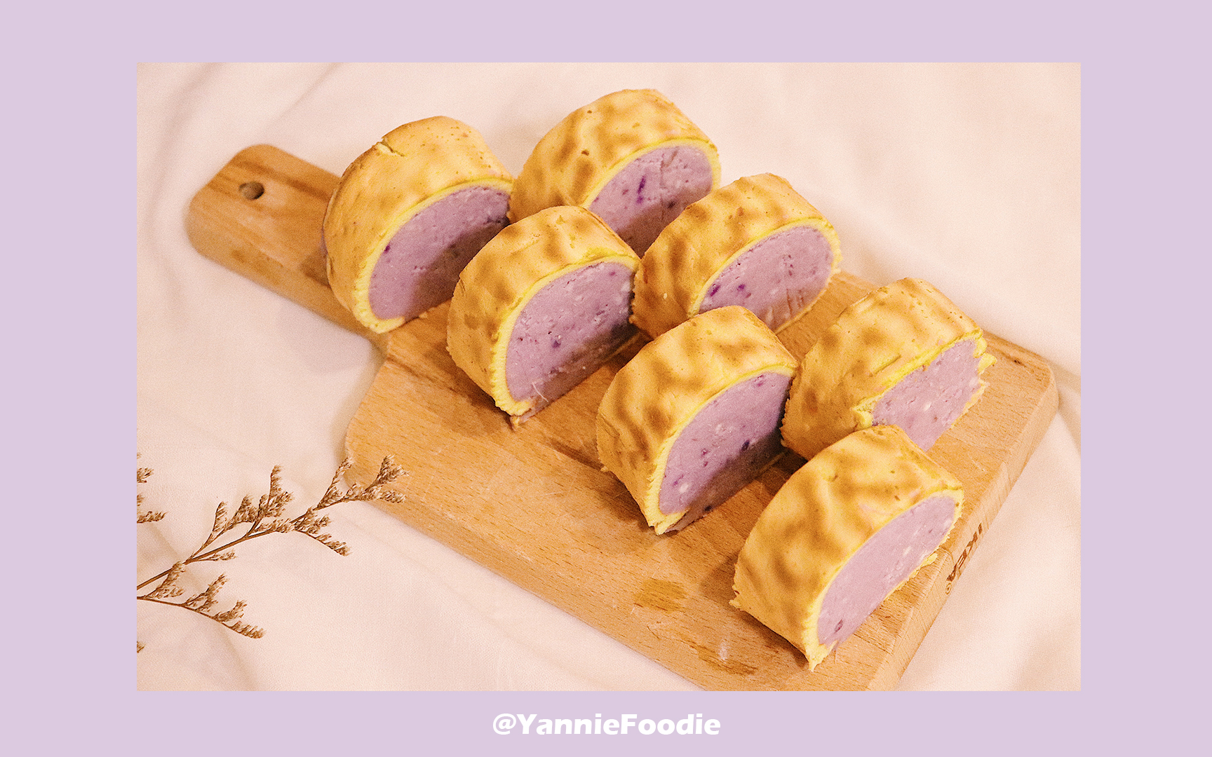 极致口感,每一个口都是浓郁厚重 |「芋泥虎皮卷」#yanniefoodie