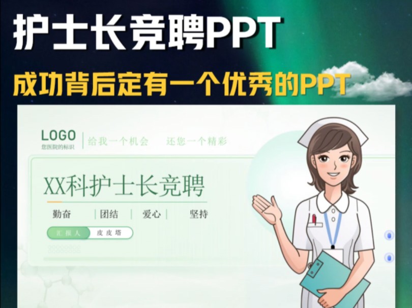 护士长竞聘PPT,成功背后定有一个优秀的PPT!哔哩哔哩bilibili