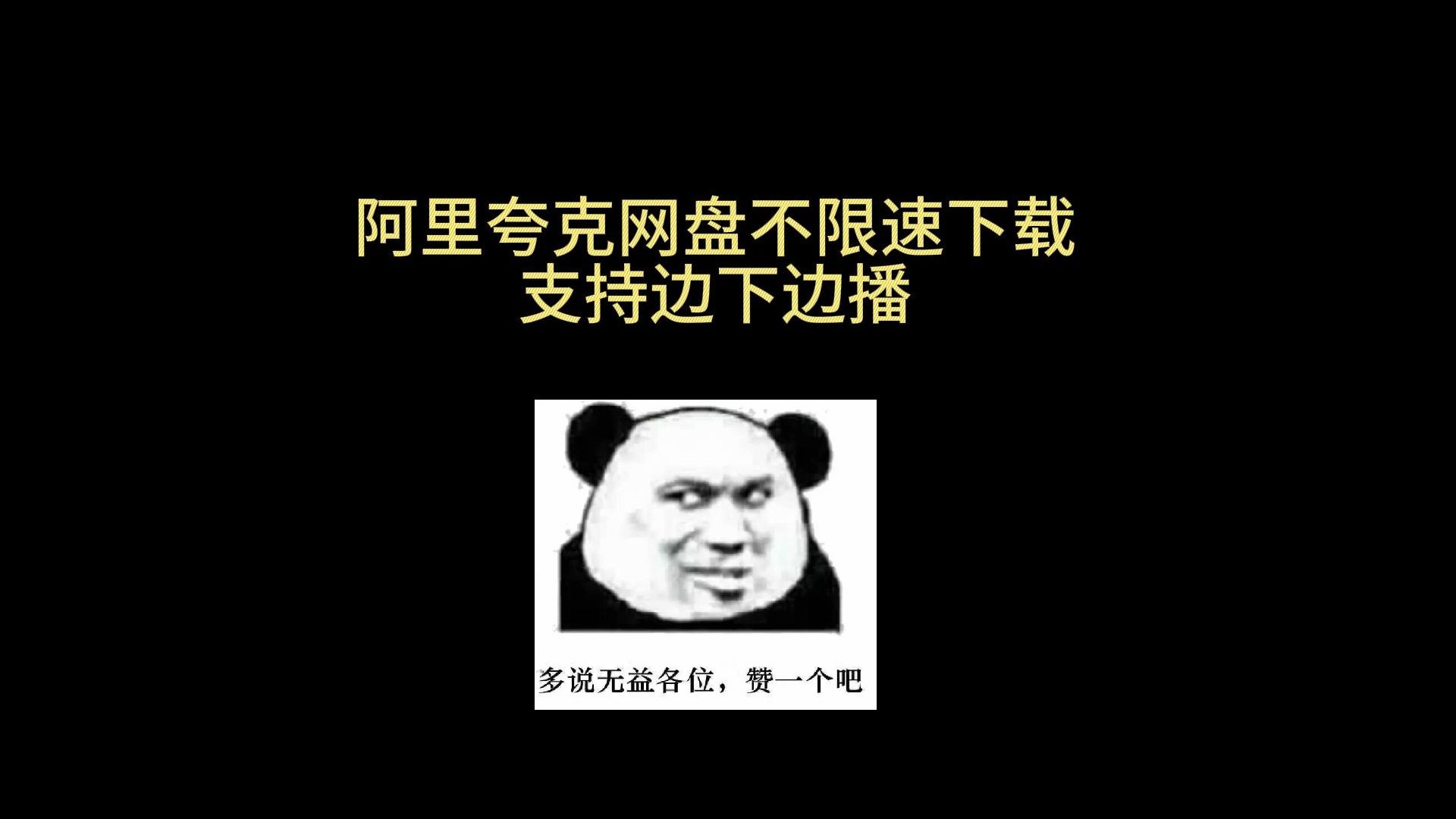 2024 夸克 网盘 阿里 网盘 不限速下载 支持边下边播哔哩哔哩bilibili