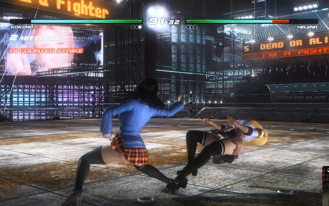 doa5学院内战!副班长心vs纪律委员海莲娜